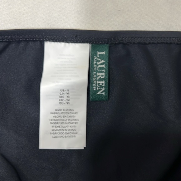 LAUREN RALPH LAUREN Beach Club Hipster Bikini Bottom Sz 6 - Picture 8 of 11